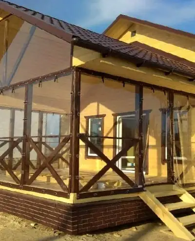 Realizace Měkké sklo v zahradním altánu